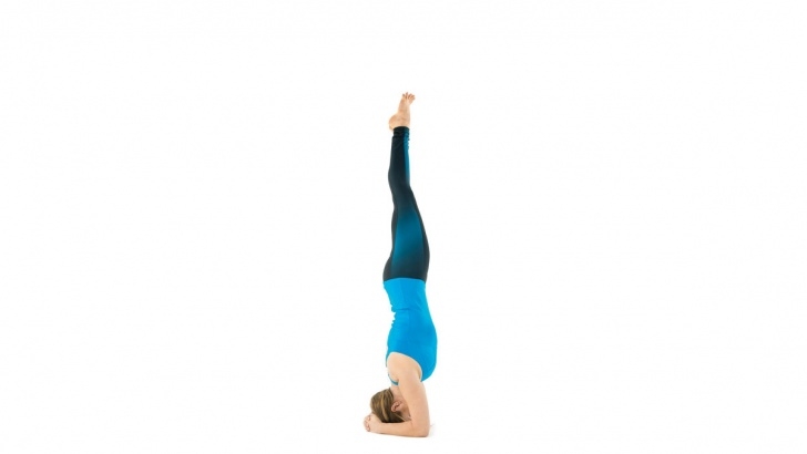 easy headstand yoga name picture