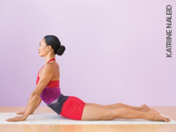 fun and easy cobra pose is useful to correct photo