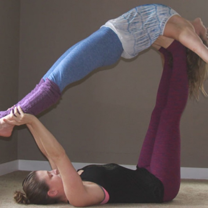 most important couples acro yoga poses photo