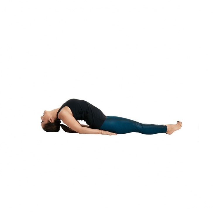 simple matsyasana fish pose photo