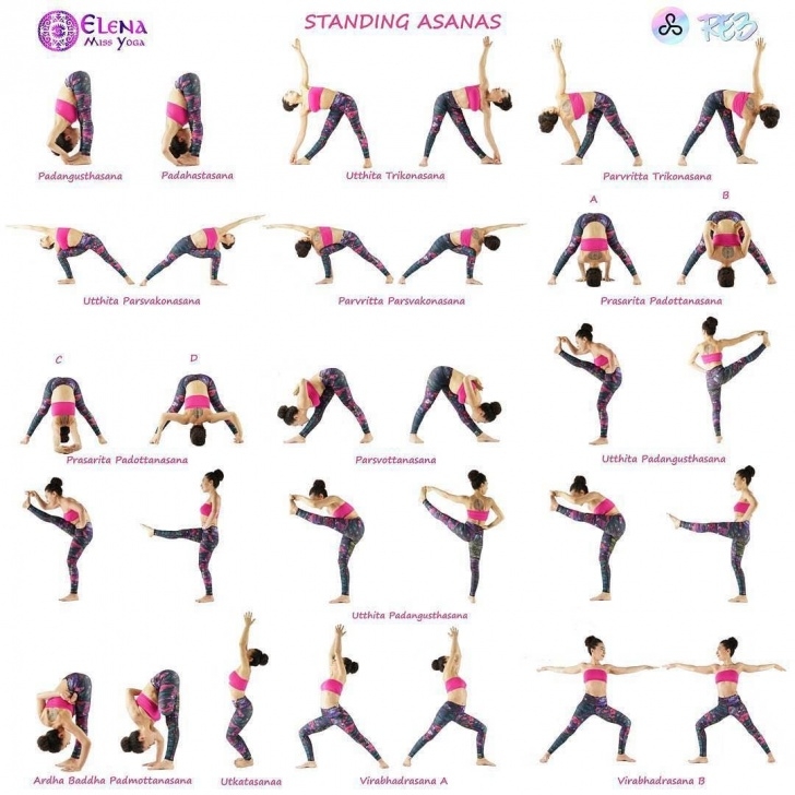 Standing Yoga Poses Chart